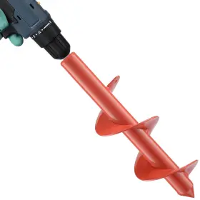 Yuein 445044681625 Auger Drill Bit For Planting 3 X 12 Inch Garden Spiral 3/8
