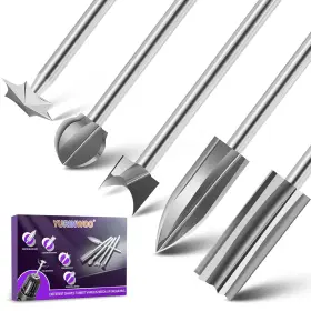 Yurinwoo 445017389350 Wood Carving Bits Set Compatible With Dremel 5pcs Different Types Rotary Tool B