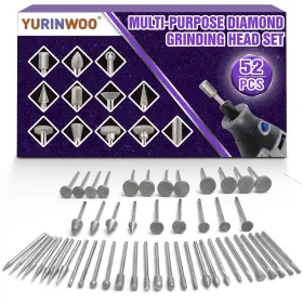 Yurinwoo 659135841233 Stone Carving Set Diamond Grinding Bit Compatible With 1/8 Inch 3 Mm