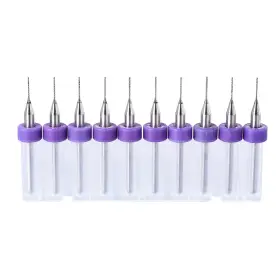 Zaplyte 041814500881 10pcs Pcb Drill Bits 0.4mm Tungsten Carbide Rotary Tool Jewelry Cnc Engraving