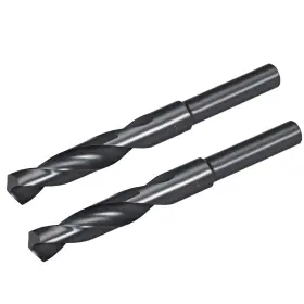 Zaplyte 601968766771 2 Set 1/2 Inch Reduced Shank Drill Bits 15mm Black Nitride Coated Hss