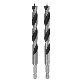 Zaplyte 639664154165 2pcs Brad Point Drill Bit 10mm 25/64 Inch Dia 1/4 Hex Shank Wood Bits