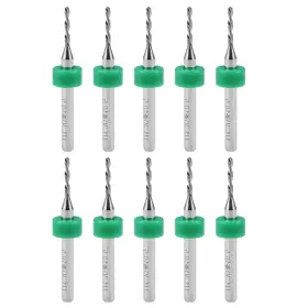 Zaplyte 639664228781 10pcs Pcb Drill Bits 1.3mm Tungsten Carbide Rotary Tool 1/8 Inch Shank