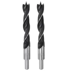 Zaplyte 639664830502 2pcs Brad Point Drill Bits 16mm Dia #45 Steel Round Shank Wood Drilling