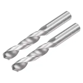 Zaplyte 655692106242 2pcs 7mm C2/k20 Tungsten Carbide Straight Shank Spiral Flutes Twist Drill Bits