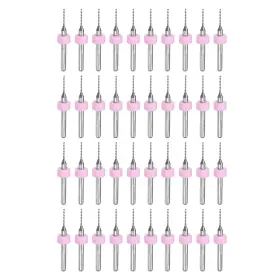 Zaplyte 655692221693 40pcs 0.9mm Tungsten Carbide Cnc Engraving Print Circuit Board Pcb Drill Bits