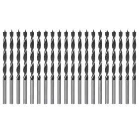 Zaplyte 767153376146 20pcs Brad Point Drill Bits 3.5mm Dia #45 Steel Round Shank Wood Drilling Bit