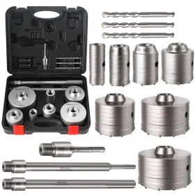 Sy012 Zeliceka Concrete Hole Saw Kit With Upgraded Sds Plus And Max Shank Size 30 40 50 6