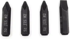 Zhuhai Plantain Electronic Commerce Co. Ltd. Baw Jisc 36 3pcs Jis Impact Screwdriver Bits And 1pcs Slotted Bit For Manual