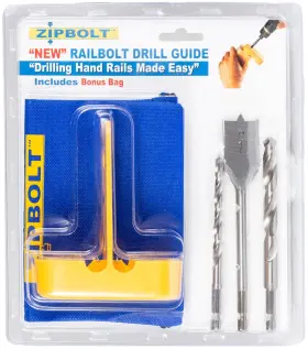 40.260 Zipbolt 702706420464 Railbolt Drill Guide Installation Jig For Staircase Handrails