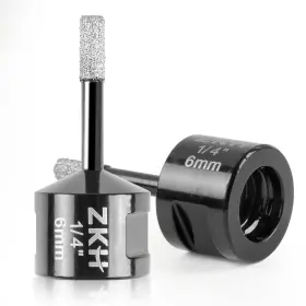 Ma-dmhs-s001 Zkh 2 Pcs Diamond Core Drill Bits 1/4 Inch Vacuum Brazed Hole Saw Tile Dril
