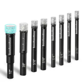 Zad-008 Zkh Dry Diamond Drill Bits Set 8 Pcs Tile For Porcelain Ceramic Ma