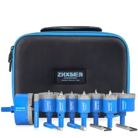 Znximer 978376020042 11pcs Diamond Hole Saw Kit With Pilot Bits For Tile Marble Granite Ceramic