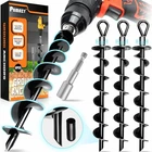 Premium 4 Pack Ground Anchors With Power Nut Driver Drill Bit, New. Price: $47.73.