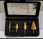 Ideal 35-520 1/8"- 1-3/8" Electrician's Step Bit Kit With Case Used. Price: $60.00.