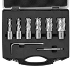 Vevor Annular Cutter Set, Pcs Weldon Shank Mag Drill Bits, 1/2" To 1-1/16" New. Price: $115.37.
