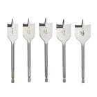 5 Pcs 1" To 1-1/2" Wood Spade Drill Set Paddle Flat New. Price: $21.72.