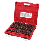 Milwaukee Tool 49-66-7015 29PC Shockwave Impact Duty 1/2" Drive Metric Deep New. Price: $199.97.