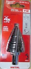 New Milwaukee 48-89-9212 #12 Jam Free Step Drill Bit 7/8-1 3/8" Ship. Price: $27.00.