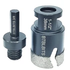 Dry Diamond Core Drill Bit 1-1/2 Inch Tile 38MM Hole Saw Plus 3/8 H... New. Price: $30.75.