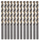 12 Pcs, 1/8", Black And Gold Coated Twist Drill Bits, Pack In Plastic Bag Small New. Price: $25.04.