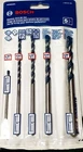 Bosch HCBG500 Blue Granite Hammer Drill Bit Carbide Tip Starter Set 5-PIECE New. Price: $21.95.