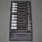 No Case - Gedore Torx Socket Bit Set Itx 19 Lkp, 1/2" Drive, 18 Piece, T20 T60 New. Price: $199.95.
