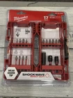 Milwaukee 48-32-4087 Shockwave 17PC Impact Driver Bit Set New. Price: $16.65.