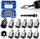 Rizom 12-PIECE Screw Extractor Set, 3/8" Inch Drive Multi-spline Easy Out Bolt New. Price: $29.30.