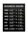 Kubik Letters Business Hours Sign With Vinyl For Numbers - Open Closed F... New. Price: $31.52.