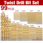 Drillforce 99PCS Set 1/16"-3/8" Hss Titanium Multi Metal Tools New. Price: $22.99.