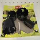 Ryobi Carbon Hole Saw 5-PIECE Set A10HS09 Open. Price: $6.39.