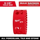 Milwaukee 3-1/2 In. Diamond Max Hole Saw New. Price: $44.95.