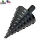 Hss 1/4-2 Inch Large High Speed Steel Step Drill Bits, Doubles Flutes New. Price: $43.03.