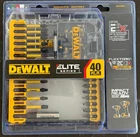 Dewalt Elite Series DWAFE40SET Impact Driver Bit Set, 40-PIECE New. Price: $29.99.