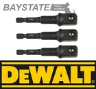 New 3PC Dewalt DW2547IR 1/4" To 1/2" Socket Adapter Set For 18/20V Impact Driver. Price: $15.69.
