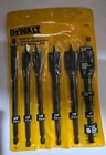Dewalt Drill Set, Spade Bits, Assorted, 3/8-INCH To 1-INCH, 6-PIECE (DW1587) New. Price: $17.20.