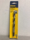 Irwin 49617 7/16 In. X 5-19/32 Steel Brad Point Drill Bit Round Shank Pc New. Price: $8.98.