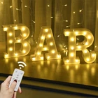 Rdutuok Led Marquee Letters Lights Bar Sign Lamp For Pub Home Part... New. Price: $37.11.