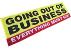 4LESS 3X10 Going Out Of Business Banner Sign Store Ft, White Black New. Price: $57.99.
