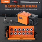 Vevor MR-13A Drill Bit Sharpener 3-13MM W/ 11 Collets, 95-135 Angle New. Price: $253.99.