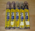 Irwin Weldtec 7" Long Wood Auger Bits - 3/8" 1/2" 5/8" 7/8" 1" Lot Of New!. Price: $79.95.