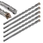 Wensilon Concrete Drill Bit 5PCS 1/2" X 8"-6" Cross-type Double Thread Carbid... New. Price: $29.37.