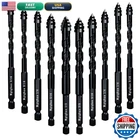 Mgtgbao 10PC Black Upgraded 4-FLUTE Serrated Carbide Masonry Drill Bit Set New. Price: $39.29.