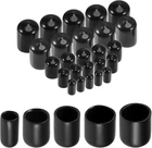 Uxcell 25PCS Round Rubber End Caps 1/4" 3/8" 1/2" 5/8" 3/4" Black Vinyl Cover Sc New. Price: $12.63.