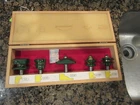 Woodcraft 5PC Adj Cabinetmaking Door Router Bit Set Ogee Raised Panel 1/2" Nib Open. Price: $100.00.