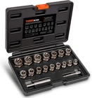 Thinkwork Bolt Extractor Kit, 18-PIECE Nut Socket Set, 3/8" Drive Roun New. Price: $39.09.