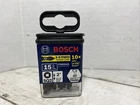 Bosch Impact Tough 15-PIECE 1/4-IN X 2-IN Square Robertson Driver Bit Set New. Price: $16.90.