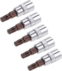 Uxcell 5PCS 1/4" Drive T30 Torx Socket, S2 Steel Cr-v Sockets New. Price: $11.75.
