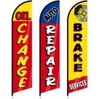 3 Pack Auto Repair Shop Oil Change Feather Flag Sets, 12 X 2.5 Ft Large Brake... New. Price: $53.38.